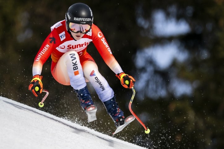 Ski alpin: Noémie Kolly chocolat à Davos