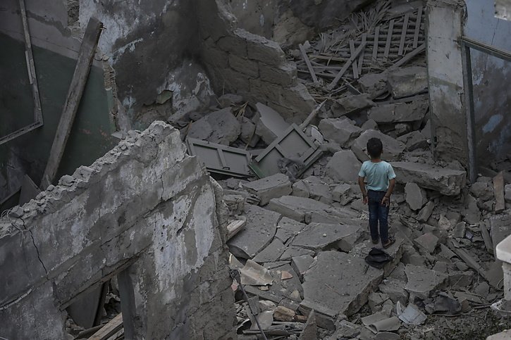 Gaza, l'espoir d'une trêve? © KEYSTONE/EPA/MOHAMMED SABER