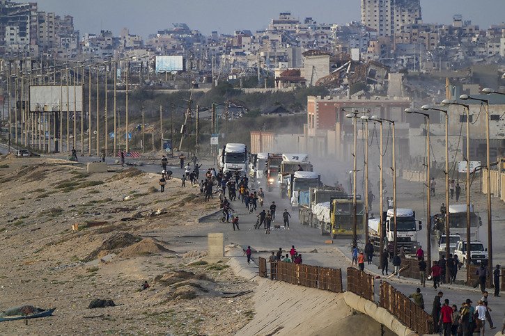 Des tirs mortels ont été effectués près du CICR à Gaza. © KEYSTONE/AP/Abdel Kareem Hana