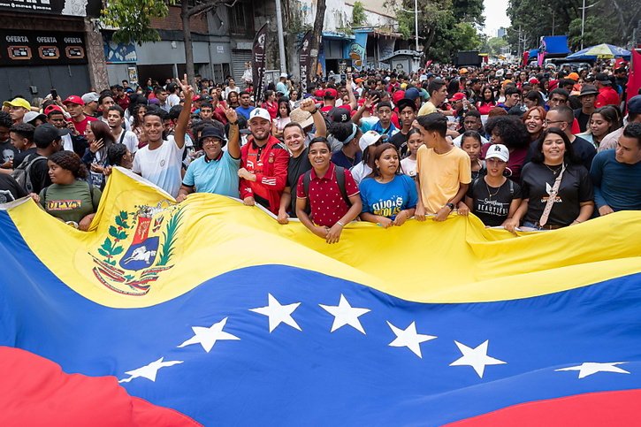 Des arrestations massives ont marqué les manifestations qui ont suivi la réélection contestée du président vénézuélien Nicolas Maduro (archives). © KEYSTONE/EPA/RONALD PENA R.