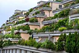 Vu du train (4/6): Les immeubles en terrasse de Belmont