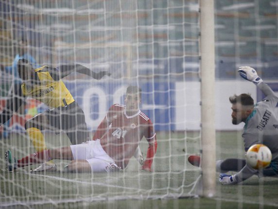 Nsame a inscrit le seul but du match à la 34e minute © KEYSTONE/AP/STR