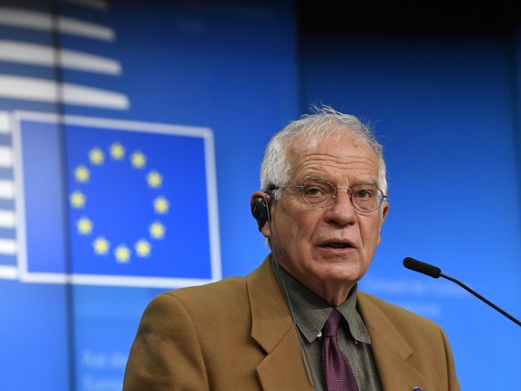 Le chef de la diplomatie européenne Josep Borrell a été chargé par les dirigeants européens de "faire un rapport au plus tard en mars 2021 sur l'évolution de la situation", selon un diplomate européen (archives). © KEYSTONE/EPA/JOHN THYS / POOL
