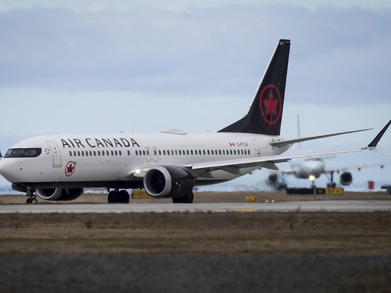 L'incident est survenu lors d'un "vol de positionnement" non-commercial, a précisé Air Canada. Trois membres d'équipage se trouvaient à bord de l'appareil (archives). © KEYSTONE/AP The Canadian Press/DARRYL DYCK