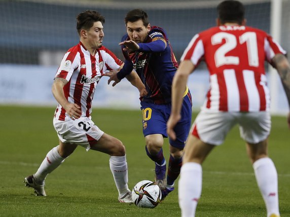 Messi avait un peu perdu ses nerfs contre l'Athletic Bilbao. © KEYSTONE/EPA/Jose Manuel Vidal