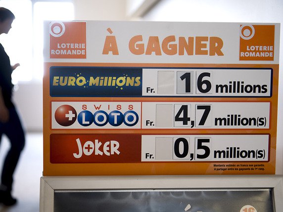 Un nouveau millionnaire au Swiss Loto (Archives). © KEYSTONE/LAURENT GILLIERON