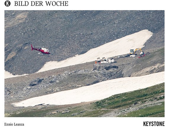 Le lieu du crash du Ju-52 près du Piz Segnas, au nord de Flims (GR), le 4 août 2018. Vingt personnes sont mortes dans la catastrophe. © KEYSTONE/ENNIO LEANZA