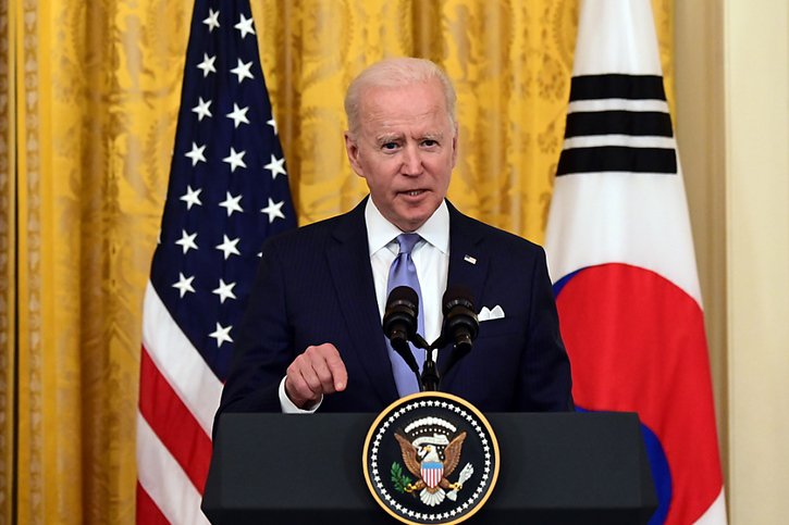 Joe Biden plaide pour une solution à deux Etats entre Israël et Palestine. © KEYSTONE/EPA/Erin Scott / POOL