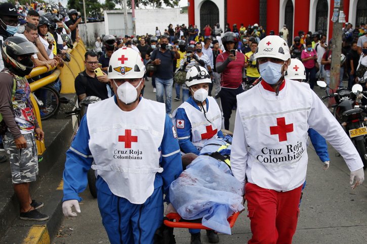 Quelque 2000 personnes ont été blessées et 123 sont portées disparues. © KEYSTONE/EPA/Ernesto Guzman Jr