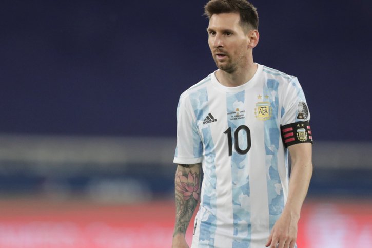 Faux départ pour Lionel Messi et l'Argentine. © KEYSTONE/EPA/ANDRE COELHO