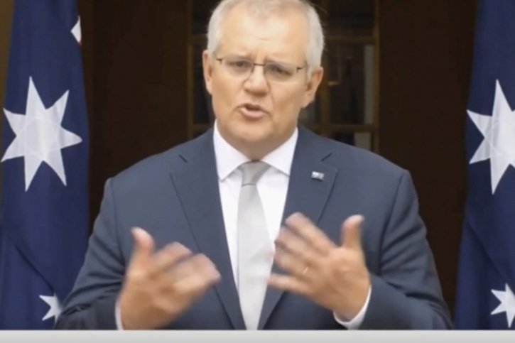 Le Premier ministre australien Scott Morrison a refusé de renforcer les objectifs de réduction des émissions pour 2030. © KEYSTONE/AP