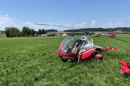 Crash d'hélicoptère à Epagny: un pilote et sa passagère s'en sortent miraculeusement