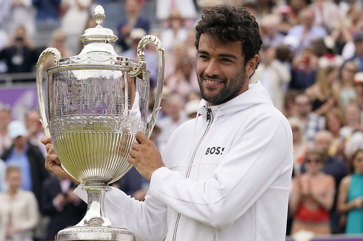 Titré au Queen's, Matteo Berrettini doit se retirer de Wimbledon © KEYSTONE/AP/Alberto Pezzali