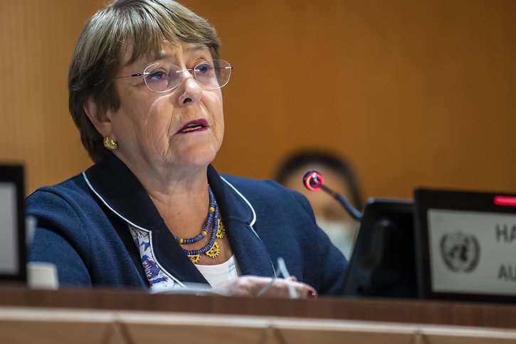 La Haute commissaire de l'ONU aux droits de l'homme Michelle Bachelet demande aux talibans une "date ferme" pour l'accès à l'éducation de toutes les Afghanes dans leur pays (archives). © KEYSTONE/MARTIAL TREZZINI
