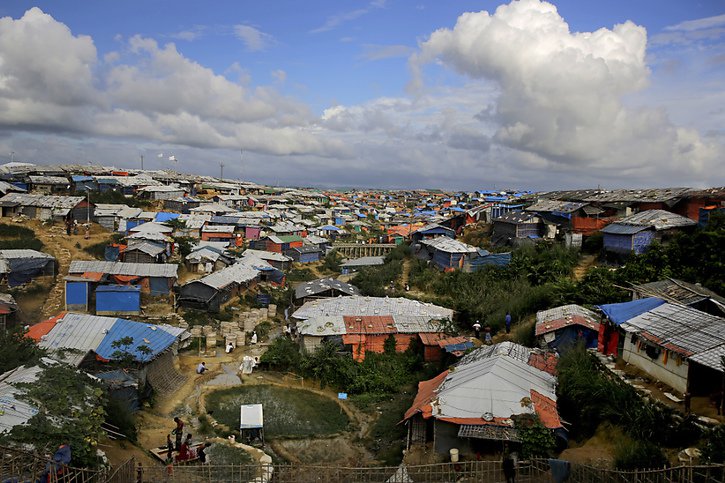 Michelle Bachelet doit se rendre lundi dans les camps de réfugiés rohingyas du Bangladesh (archives). © KEYSTONE/AP/ALTAF QADRI