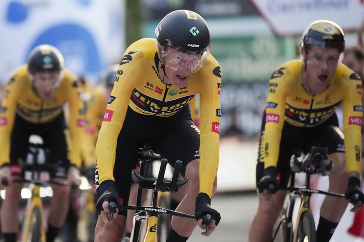 Robert Gesink, le premier leader de la Vuelta. © KEYSTONE/AP/Peter Dejong
