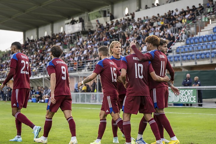 Un match tout en maîtrise pour le Servette FC. © KEYSTONE/MARTIAL TREZZINI