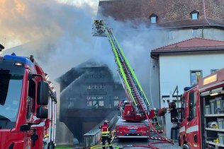 Un restaurant prend feu à Gruyères