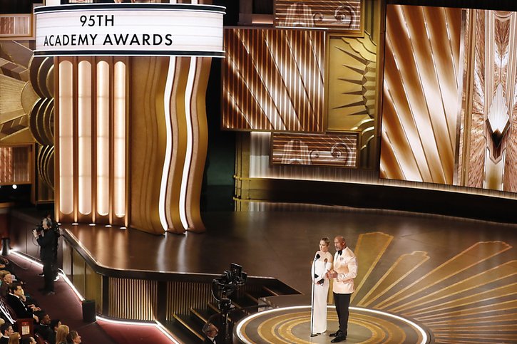 La 95e cérémonie des Oscars compte sur la présence des suites de "Top Gun" et "Avatar" pour tenter de contrer la baisse générale de son audience. © KEYSTONE/EPA/ETIENNE LAURENT
