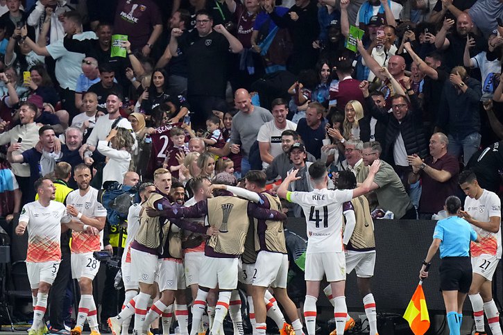 West Ham a remporté la Conference League à Prague © KEYSTONE/AP/Petr David Josek