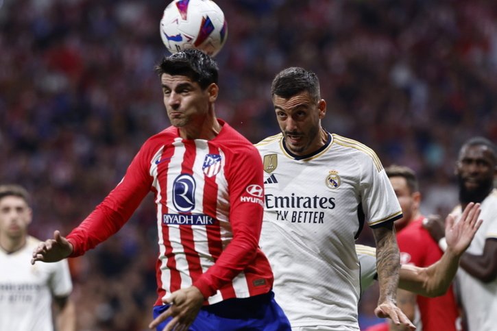 Alvaro Morata a signé un doublé contre le Real Madrid. © KEYSTONE/EPA/Rodrigo Jimenez