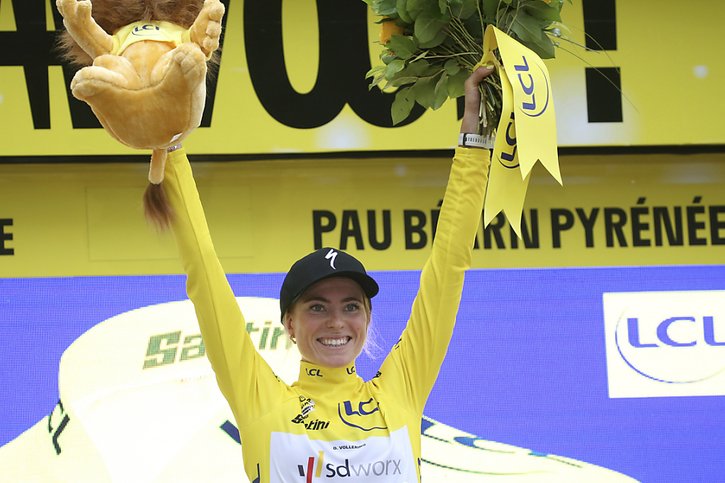 La Néerlandaise Demi Vollering est la dernière lauréate du Tour de France. © KEYSTONE/AP