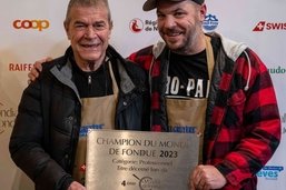 Le Gruérien Damien Raemy sacré champion du monde de la fondue