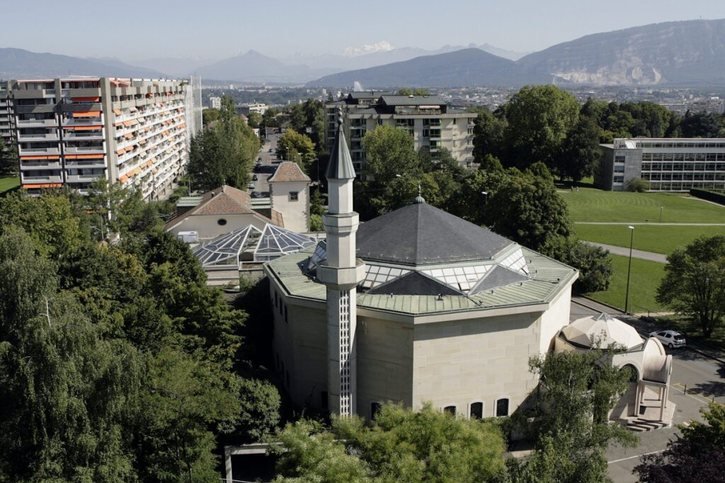 L'Alliance européenne des mosquées a pour objectif de répandre un i"slam juste". Sur la photo: la Mosquee du Petit-Saconnex à Geneve, © KEYSTONE/SALVATORE DI NOLFI