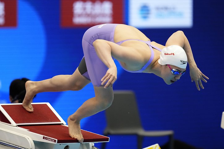23 nageurs chinois de haut niveaux ont été testés positifs en 2021 © KEYSTONE/AP/LEE JIN-MAN